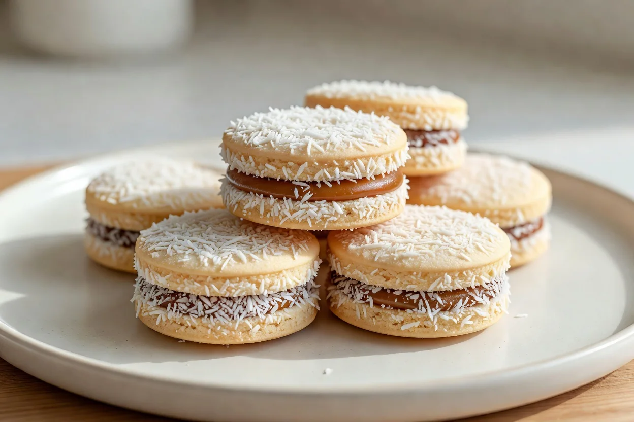 Alfajores chilenos con manjar: tapas quebradizas que se deshacen en la boca