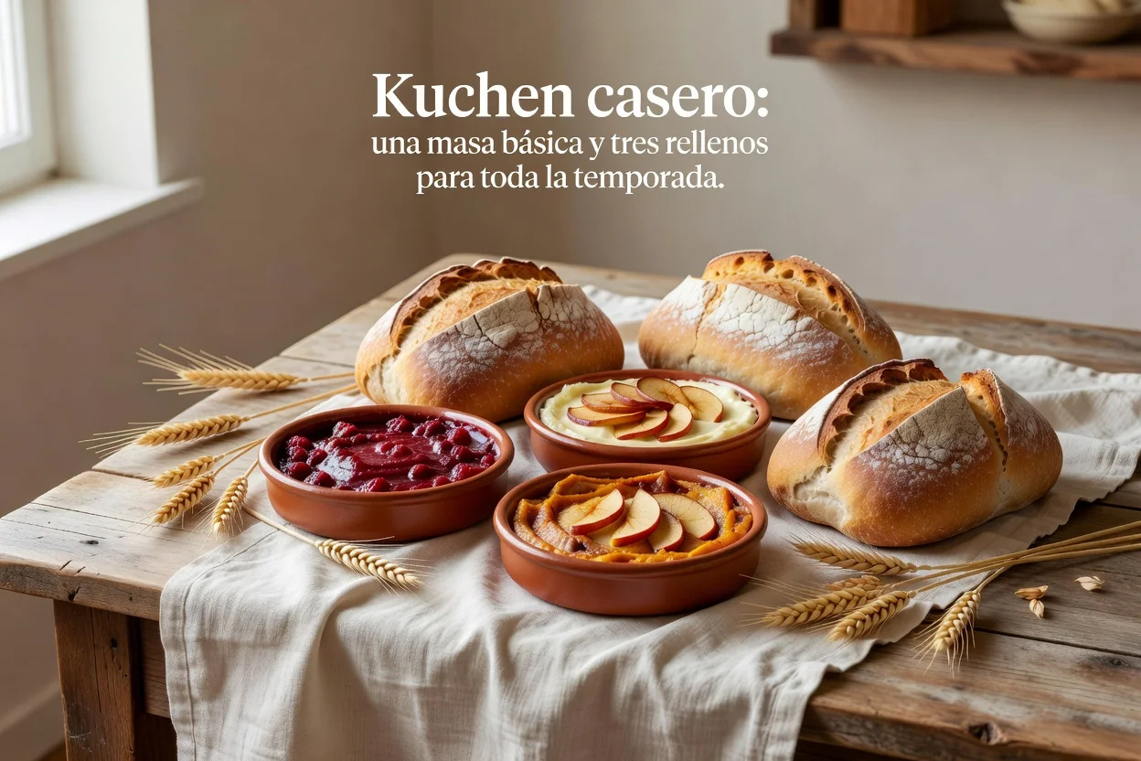 Kuchen casero: una masa básica y tres rellenos para toda la temporada